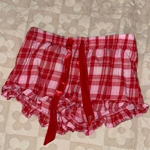 Plaid Red Women's Shorts from PINK